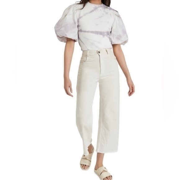 ULLA JOHNSON ELLIOT PUFF SLEEVED LAVENDER
TIE-DYE TOP PETITE - Picture 6 of 16